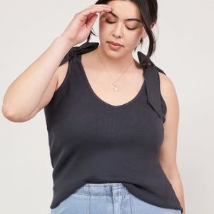 Black tie strap top. Maeve from Anthropologie NWT